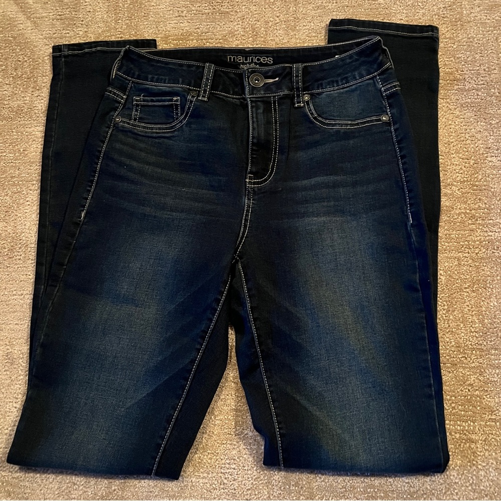 Maurice’s Dark Wash High Waist Jeggings